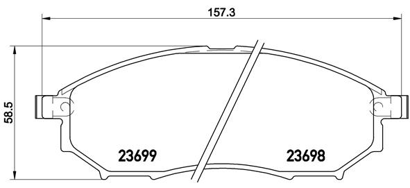 A.B.S. P 56 094 BREMBO Bremsbelagsatz, Scheibenbremse